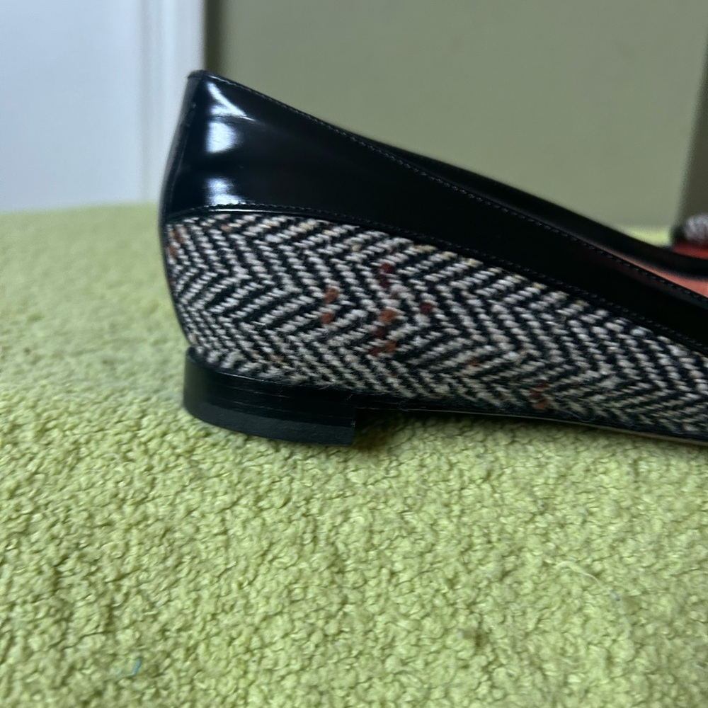 TO & CO Italy Elegant Black and Gray Women's Flats - Picture 3 of 12